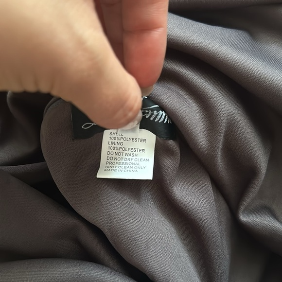 La Femme Ruched Twist Column Gown size 14 - Picture 9 of 9